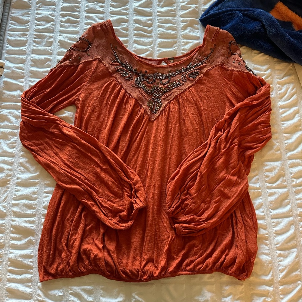 Free people beaded top